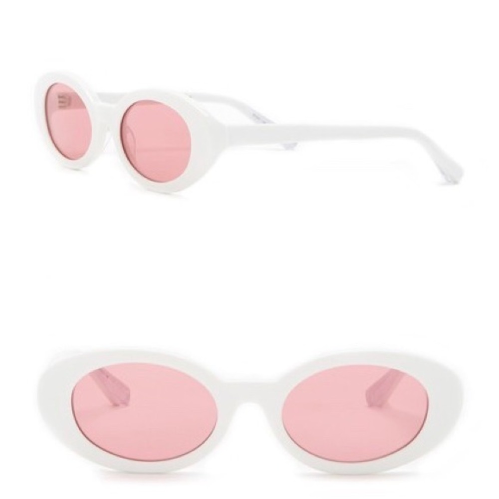 ELIZABETH AND JAMES “MCKINLEY” SUNGLASSES WHITE - Picture 3 of 6